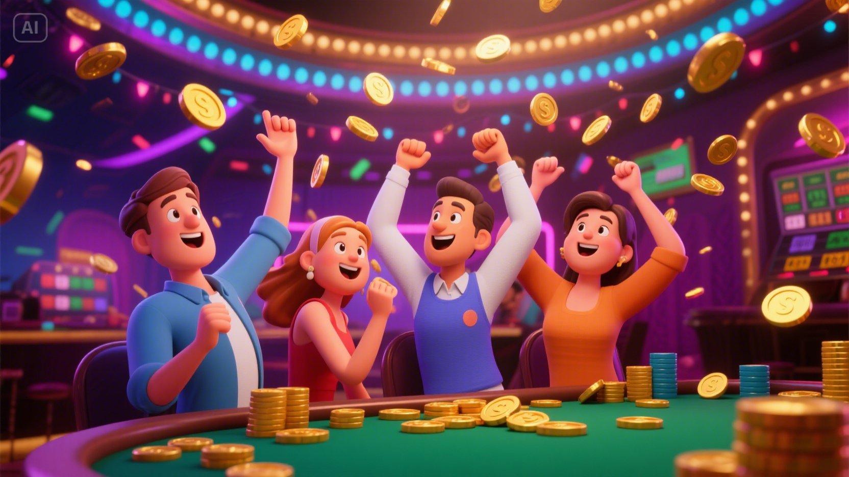 Casino bingo pig game desktop and mobile interfaces